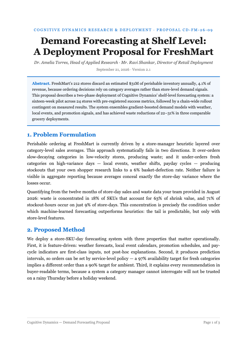 Ai research digest business proposal